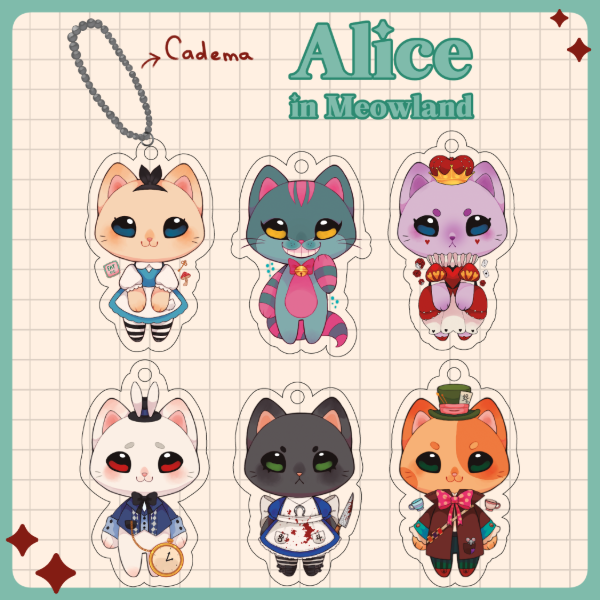 Producto - Mini Llavero Alice in Meowland!