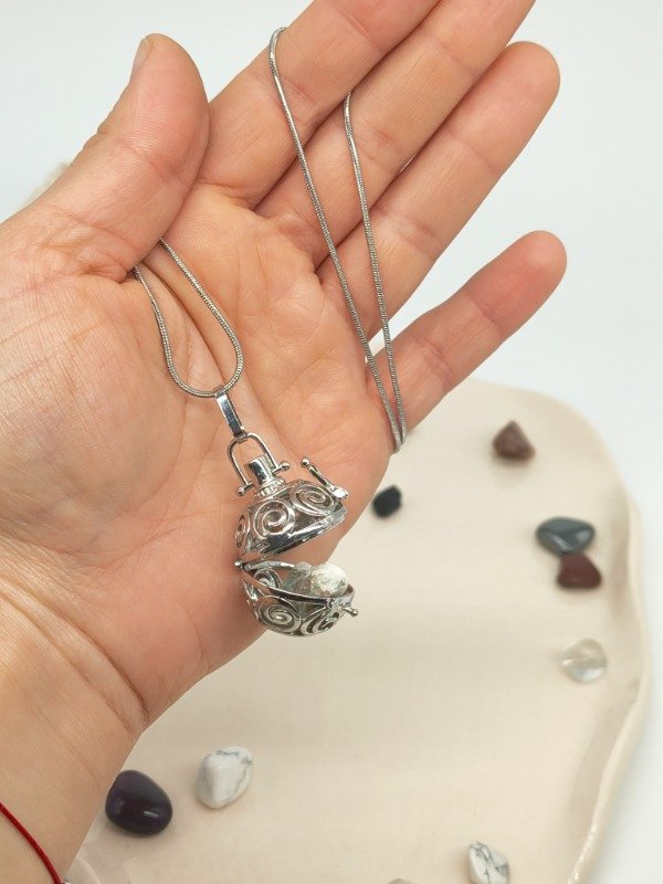 Producto - Relicario ESPIRALES (5 piedras de regalo!) - 0