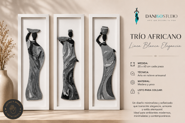 Producto - Trio Africano Linea Blanca Elegancia