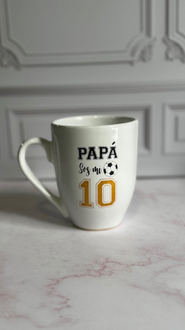 Producto - Taza bombe papá - sos mi 10 dorado