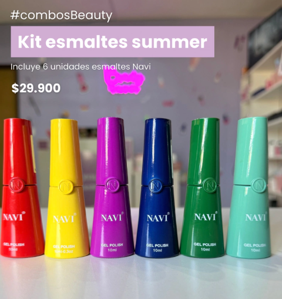Producto - Kit x 6 esmaltes verano Navi