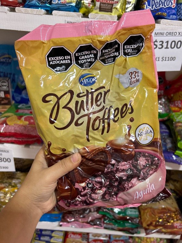 Producto - CARAMELOS BUTTER TOFFEES AGUILA 822GR