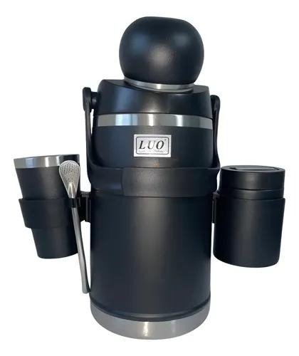 Producto - Set termolar terere + 2 mate + yerbero acero inoxidable