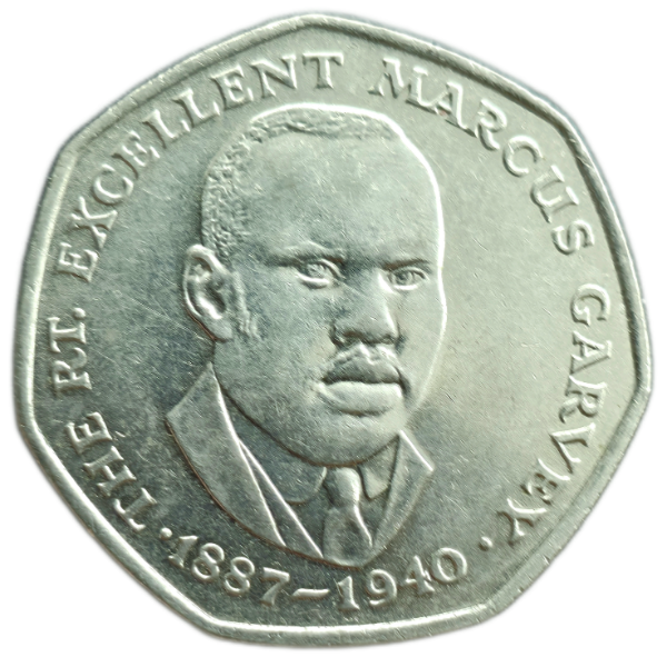 Producto - Jamaica 50 Cents 1993  Marcus Garvey Km#47 VF