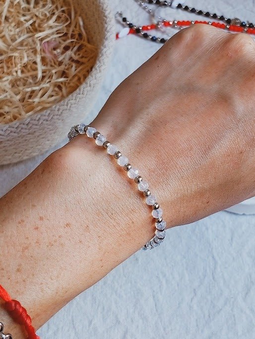 Producto - Pulsera cristal de roca blanca