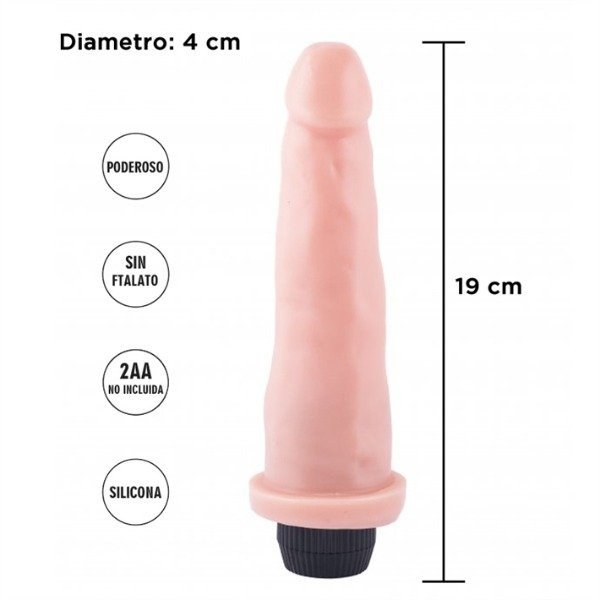 Producto - Vibrador vara en color piel regulable