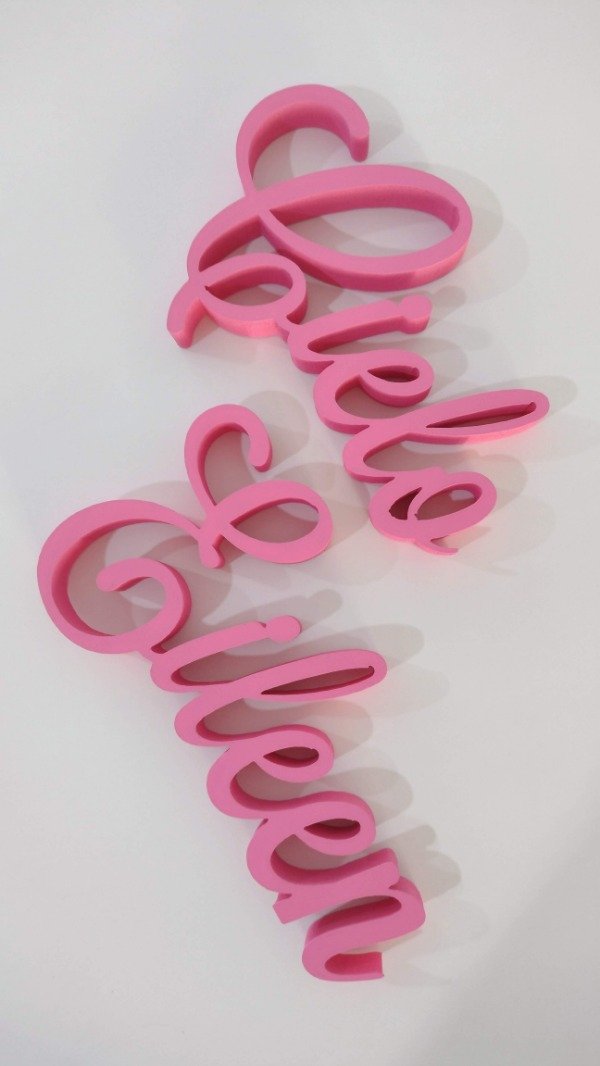 Producto - Nombre en Polyfan pintado
