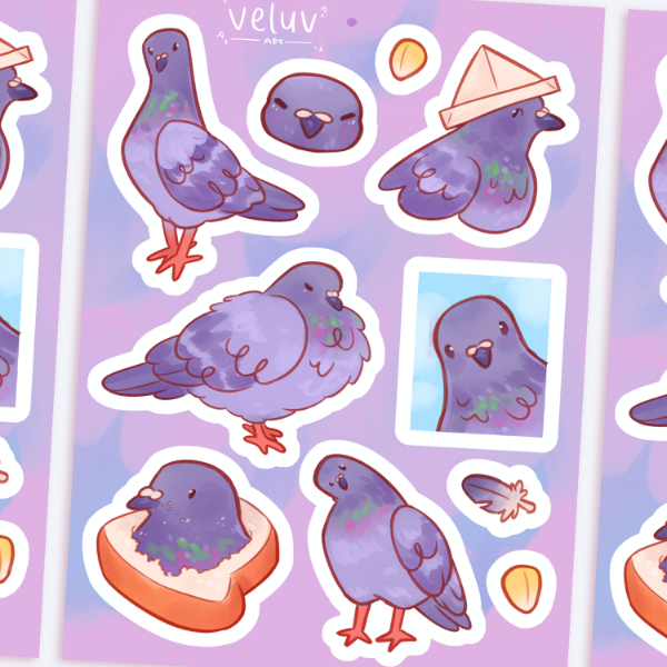 Producto - palomas - plancha vinilo