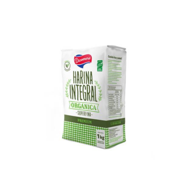 Producto - Harina de trigo integral orgánica.