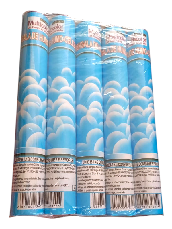 Producto - Bengala de Humo Celeste (unidad)