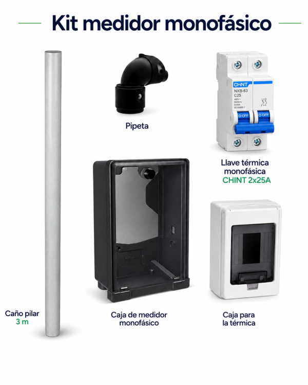 Producto - KIT MEDIDOR MONOFÁSICO COMPLETO