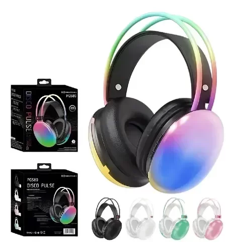 Producto - AU299 AURICULARES INALAMBRICOS DISCO PULSE PG580 CON LUCES RGB