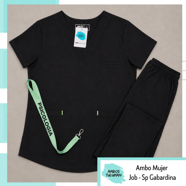Producto - Ambo Job Negro Liso (sp)