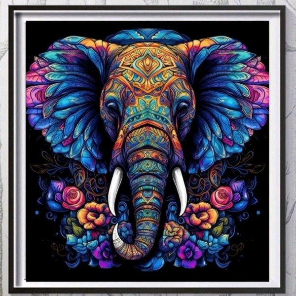 Producto - Diamond painting elefante