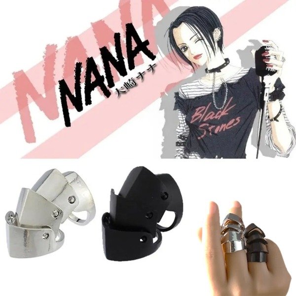 Producto - Anillo articulado Armadura Nana (plata y negro)