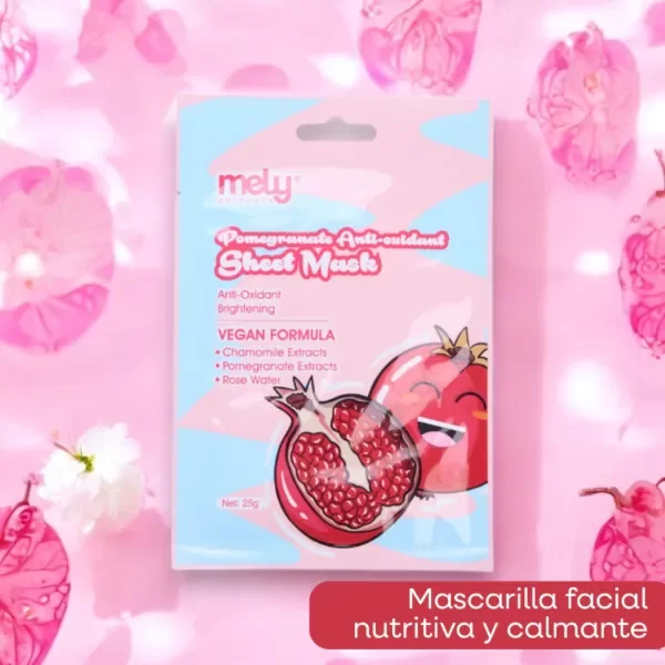 Producto - MASCARILLA FACIAL CON EXTRACTO DE MANZANILLA, GRANADA Y AGUA DE ROSA