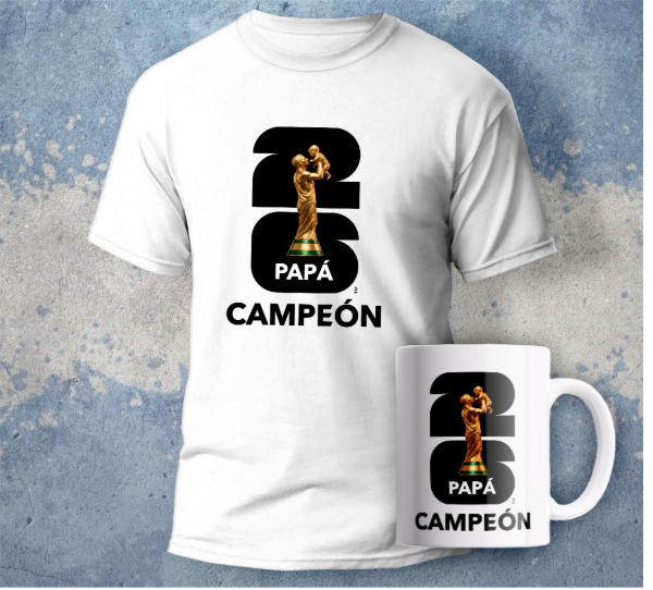 Producto - Plantillas Papá Campeón Día del Padre Tazas Remeras Sublimación DTF #R294