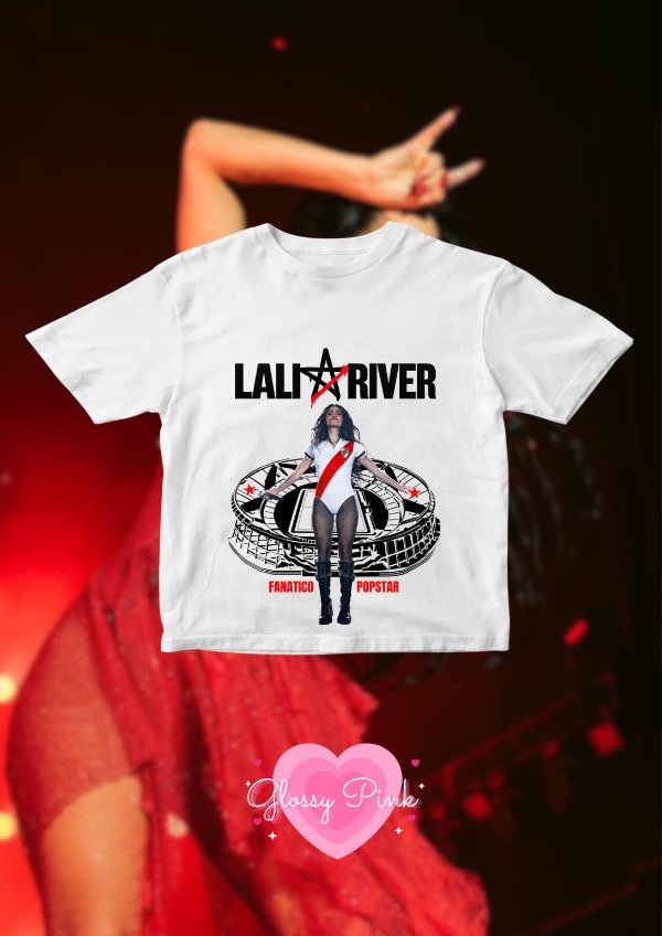 Producto - Baby Tee Lali en River Plate - DTF