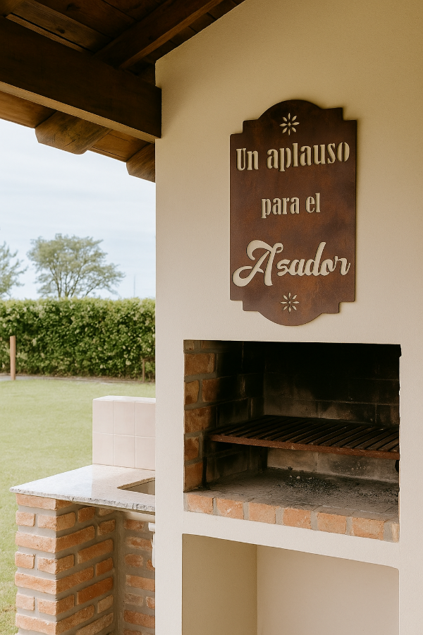 Producto - Chapa decorativa ASADOR