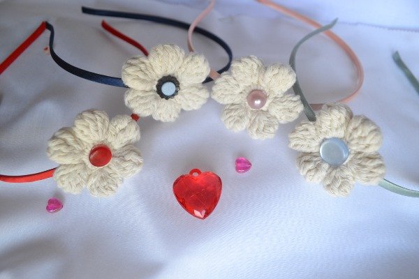 Producto - VINCHA FORRADA FLOR CROCHET