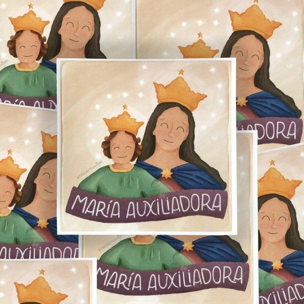 Producto - Sticker María Auxiliadora