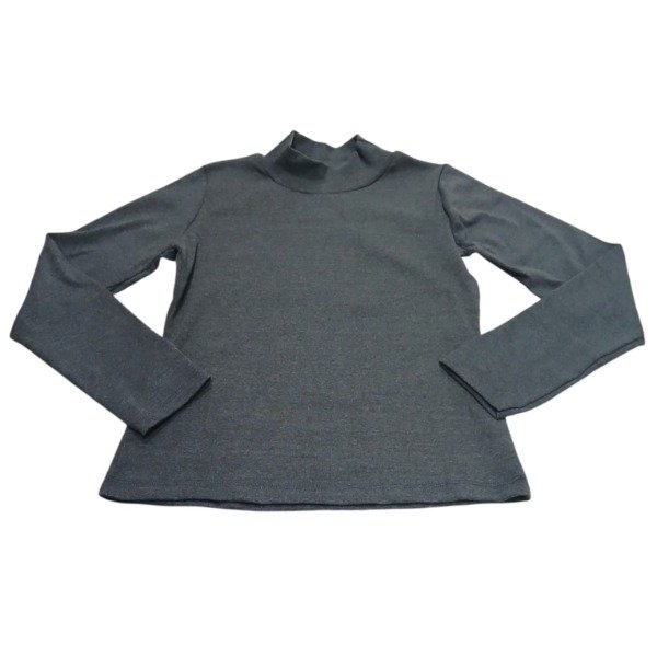 Producto - Media polera Dama en Morley Brush Gris oscuro T.U