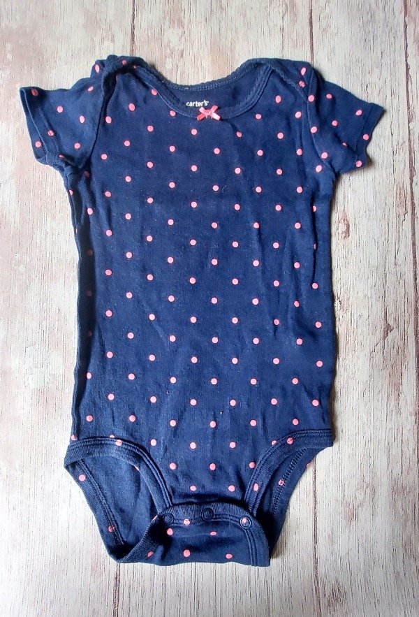 Producto - BODIE AZUL CON PINTAS CARTERS 12 MESES