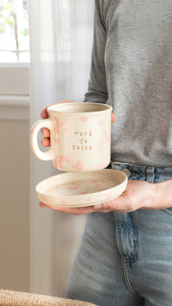 Producto - Mamá - Tazona personalizada + plato