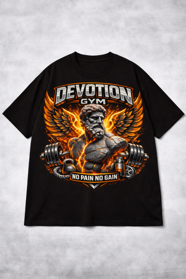 Producto - REMERA OVER DEVOTION GYM - NO PAIN NO GAIN