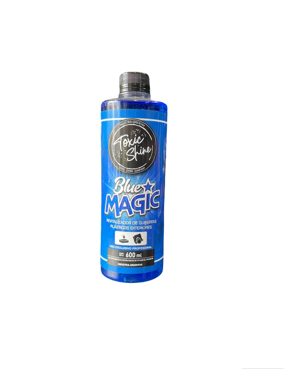 Producto - Acondicionador exterior de plasticos/cubiertas Blue Magic 600ml Toxic Shine
