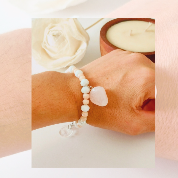 Producto - Pulsera cuarzo rosa