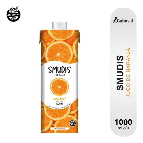 Producto - Jugo Smudis Naranja 100/ natural x 1 lt - 0
