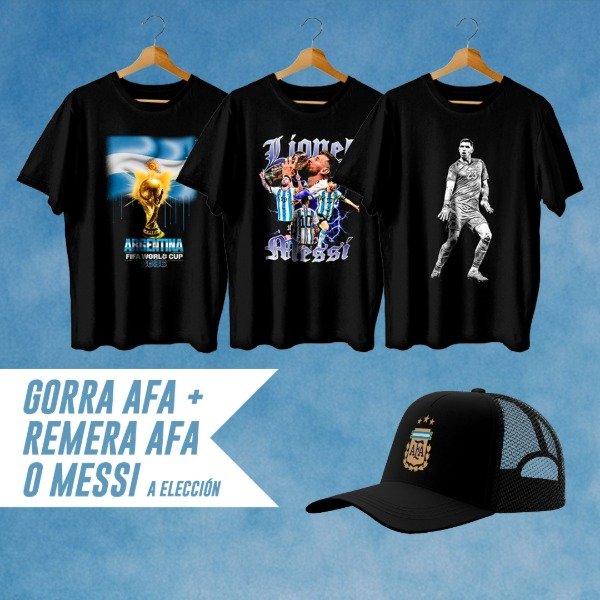 Producto - PROMO GORRA AFA + REMERA [AFA O MESSI] - 0