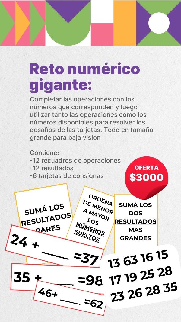 Producto - Reto numérico gigante