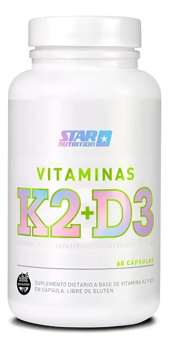 Producto - STAR NUTRITION - VITAMINA K2 + D3 60CAPS