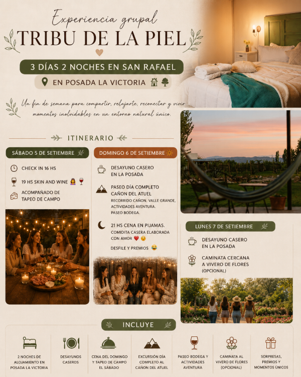 Producto - EXPERIENCIA EN TRIBU - San Rafael