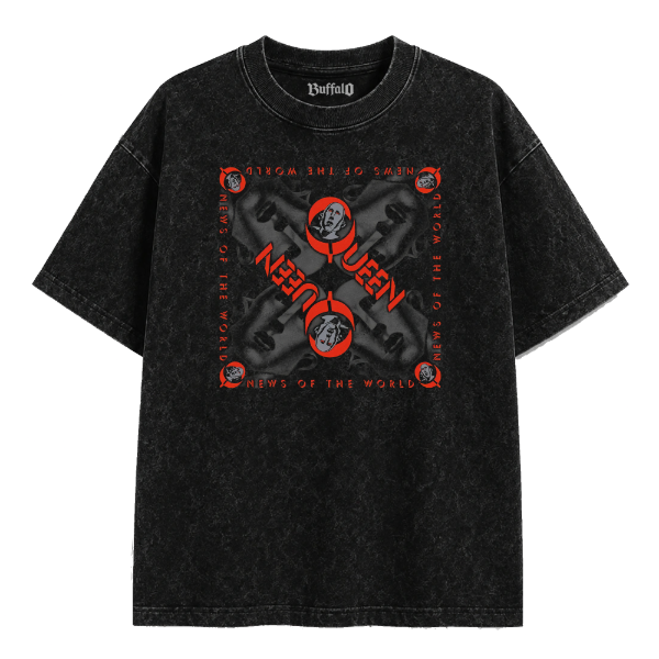 Producto - REMERA QUEEN - FREDDY MERCURY - NEWS OF THE WORLD - OVERSI - 0