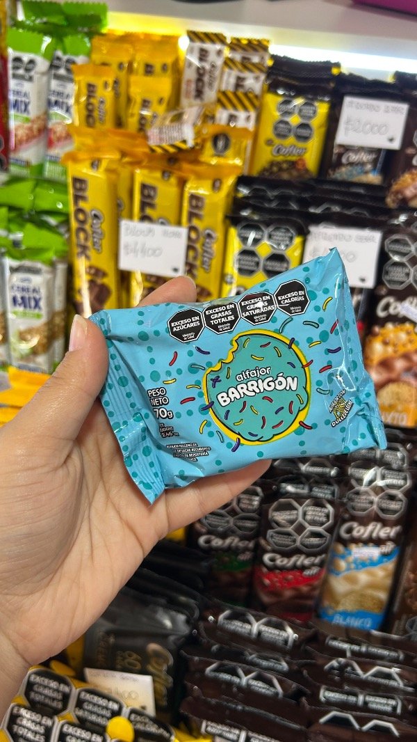 Producto - ALFAJOR BARRIGON BLANCO 70GR