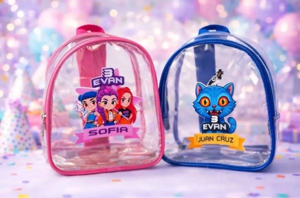 Producto - MOCHILA PVC 21X23X7 (Con fuelle)