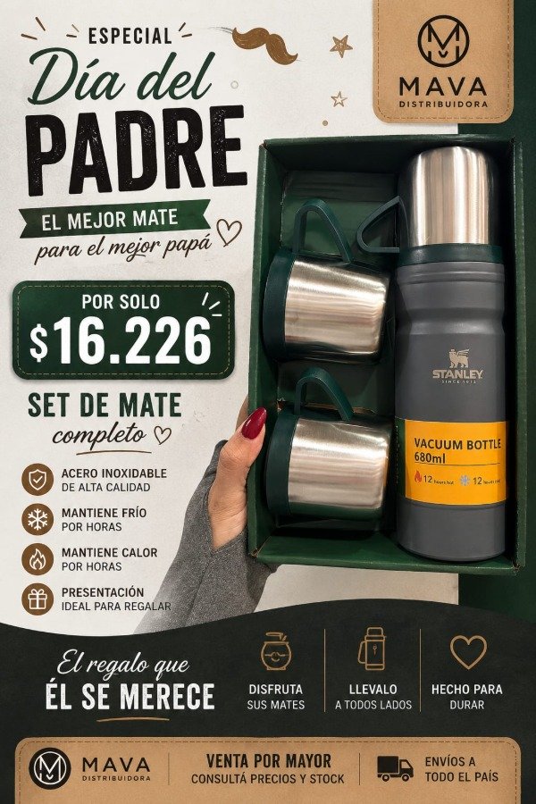 Producto - Set de mate 680ml+3tazas
