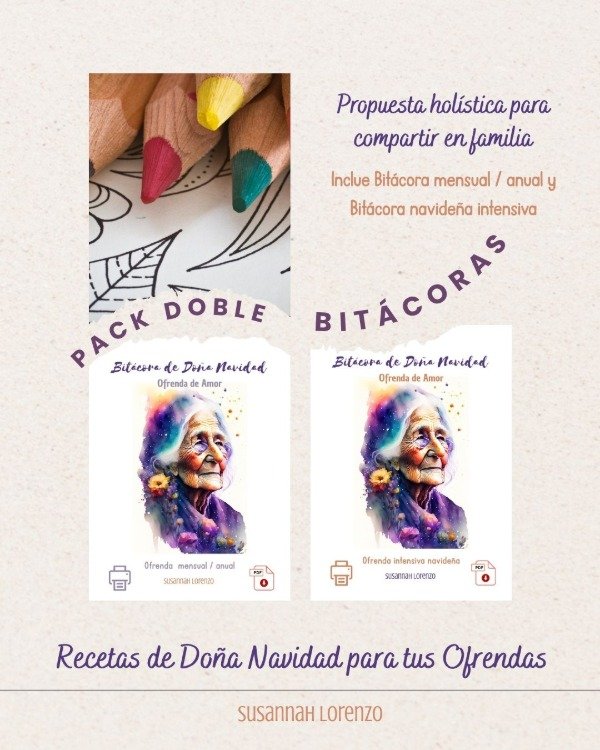 Producto - Bitácoras de Doña Navidad - Imprimibles - Pack Doble