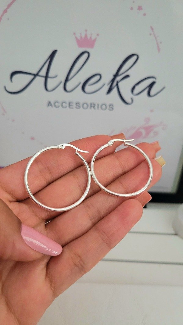 Producto - Argollas lisas (3.0mm)de acero blanco