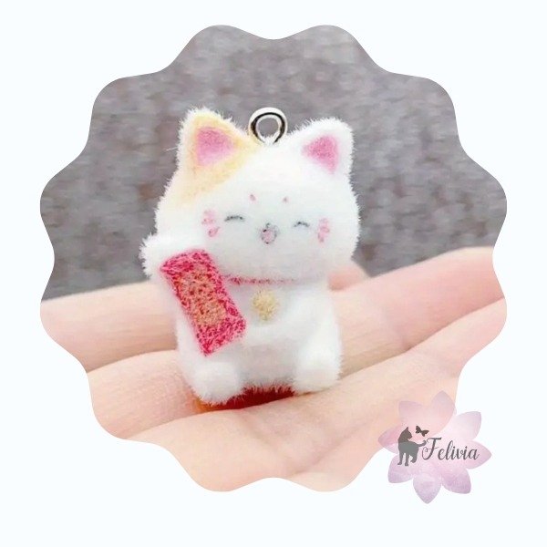 Producto - Gatito de la Fortuna afelpado. (Mod.2)