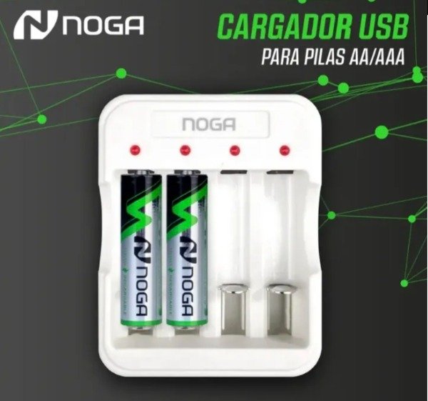 Producto - Cargador Pilas Recargables Noga Net - 1