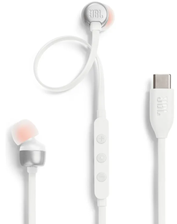 Producto - Auriculares JBL con Cable, Control De Volumen Tune 310c USB-C Blanco ORIGINAL!! - 1