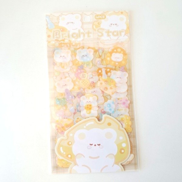 Producto - Set de 4 planchas de stickers PET - Bright Star