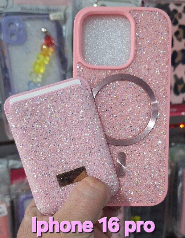 Producto - Fundas cristales con porta tarjeta magnético. IPhone 16 pro - 2