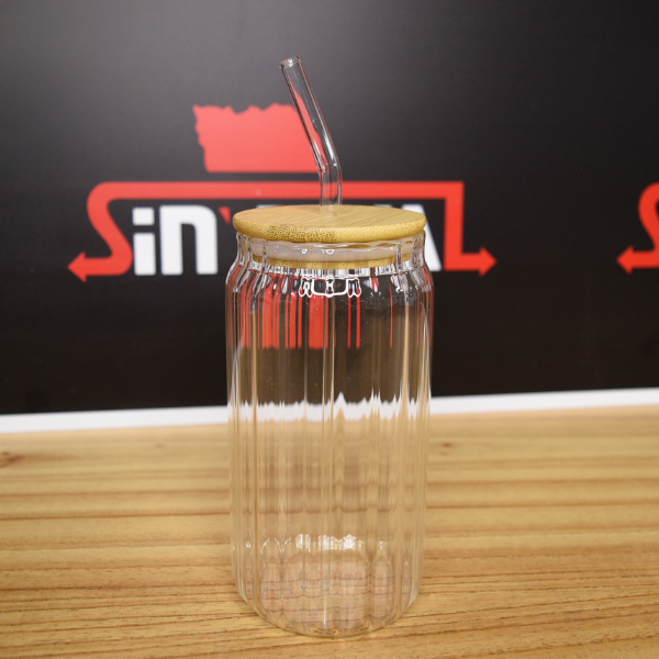 Producto - VASO INDIVIDUAL VIDRIO 500ML C/TAPA 52470