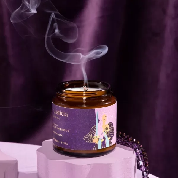 Producto - Vela La Justicia petite - Peonías e hibiscus - 0