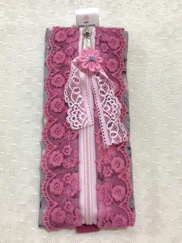 Producto - Cartuchera para Agenda/Cuaderno/Libro "ROSAL DEL JARDÍN"